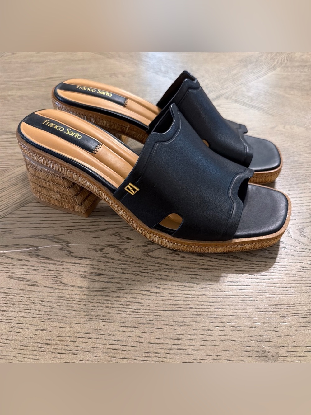 Franco Sarto Womens L-Florence Brown Comfort Sandals 10